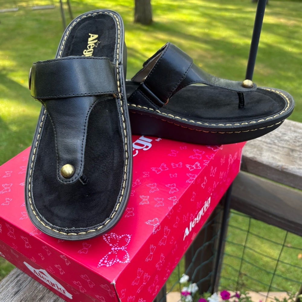 ALEGRIA Carina Thong Comfort Sandals 10.5 11 ~New!